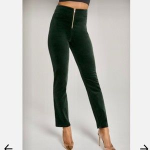 Good American Dark Green Skinny Pants